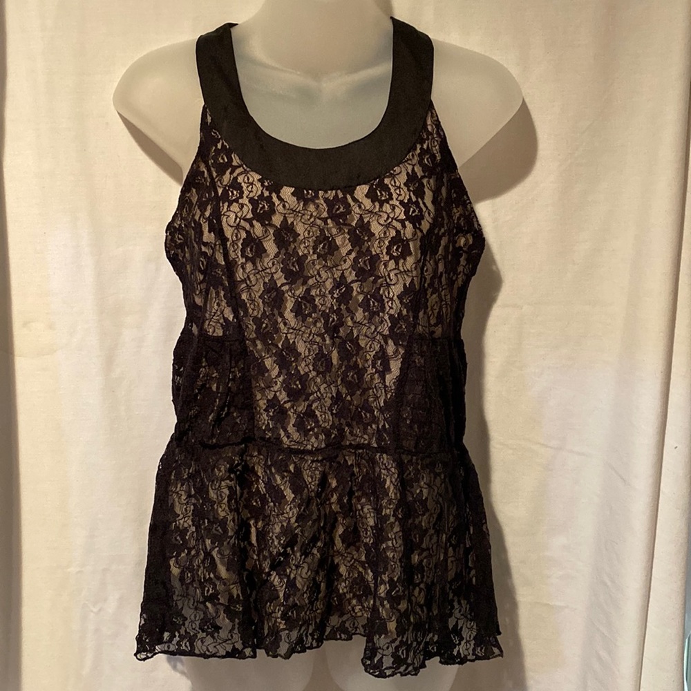 Open back lace top